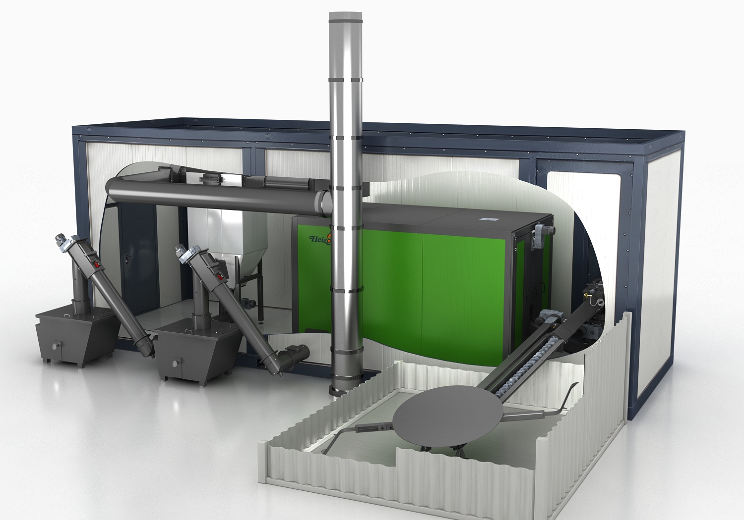 Biomassekessel Baureihe RHK – AK von 30 – 1000 kW